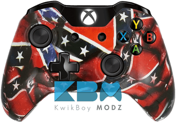 Custom Rebel Flag Xbox One Controller - Plants Vs Zombies Xbox One Controller Png