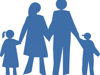 Family Silhouette Clipart - Family Shadow Clipart Png