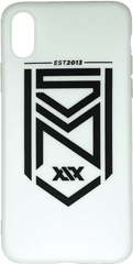 Crest Matte White Iphone Case - Sidemen Logo Png