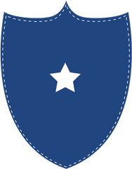 Blue Shield Badge - Escudo Azul Png