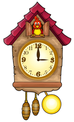 Cat Clock Jpg Library Png Files - Cuckoo Clock Png