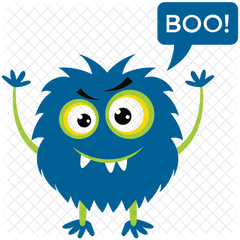 Monster Yelling Icon Of Flat Style - Scare Cartoon Png