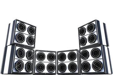 Speakers Setup - Transparent Background Dj Speakers Png