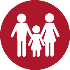 Family Of 3 Icon - Red Business Icon Png