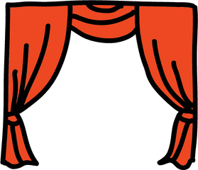 Theatre Curtain Icon - Play Curtains Png