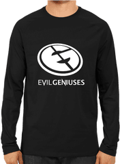 Download Hd Team Evil Geniuses Full Sleeve Black - L S Logo Hdfc Bank Logo T Shirt Png