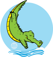 Gator Illustrations For The J Swim - Clip Art Png