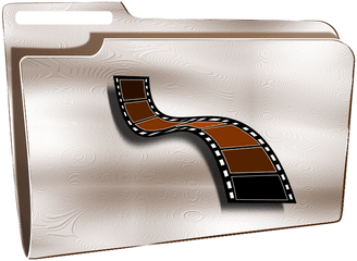 Free Clip Art Folder Icon Plastic Videos By Roshellin - Solid Png