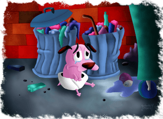 Courage The Cowardly Dog Fanart 1 - Baby Courage The Cowardly Dog Png