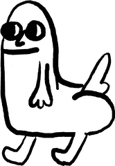 Dickbutt - Line Art Png