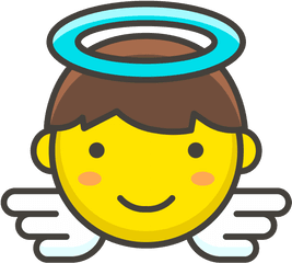 Baby Angel Emoji - Portable Network Graphics Png