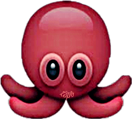 Mouth Clipart Giant - Octopus Iphone Emoji Transparent Octopus Emoji Iphone Png