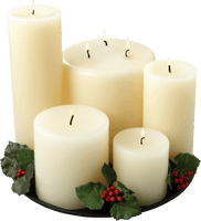 Candle Christmas Gold Download HD - Free PNG