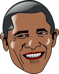 Obama Face Royalty Free Stock Png Files - Obama Cartoon Png