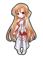 Chibi Picture Asuna Free Clipart HQ - Free PNG