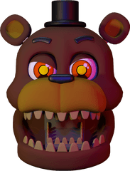 Adventure Nightmare Freddy 3d Head - Nightmare Freddy Nightmare Freddy Fazbear Head Png