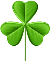 Four Leaf Clover Patrick Shamrock Saint Heart - Free PNG