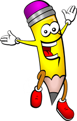 Pencil Clipart Student Transparent Free For - Funny Pencil Clipart Png