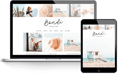 Bondi Travel Wordpress Theme - Feminine Blog Wordpress Themes Png