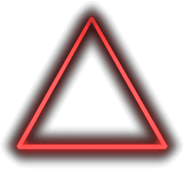 Neon Triangle Png Picture - Red Neon Triangle Png