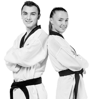 Karate Fighter Male Black Belt - Free PNG
