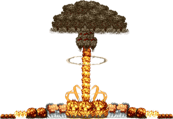 Download Hd Mushroom Cloud Nuke Ver By Veronwoon - Tree Nuke Mushroom Cloud Clipart Png