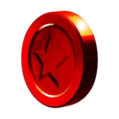Mario Bros Clipart One Star - Super Mario 64 Red Coin Png Mario Red Coin Png
