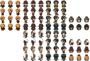 Superheroes Inspired Character Set 3 - Rpg Tileset Free Rpg Maker Mv Superhero Png