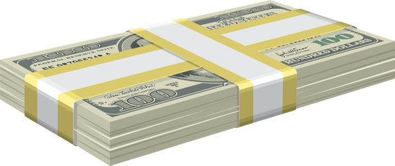 Dollar Money Stacks Transparent Png - Bundle Of Dollars Png