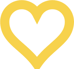 Set Use Thick Light Gold Heart Clipart - Imagens De Coracoes Amarelos Png