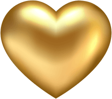 Heart Abstract Gold Free Clipart HQ - Free PNG