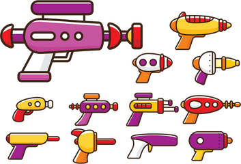 Laser Gun Cartoon - Cartoon Laser Gun Drawing Png