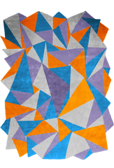 The Debuffet Collection - Purple Fire Rug Triangle Png