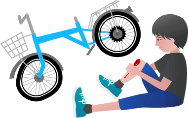 13 Tips To Help Your Kids Enjoy Safe Bicycling - Kids Accident Png