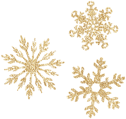 Exquisite Golden Snowflake Transparent - Transparent Background Gold Snowflakes Png