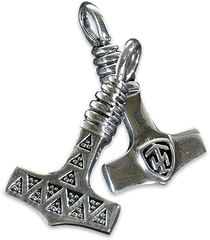 Thor Steinar Thors Hammer 2 Stainless Steel - Pendant Png