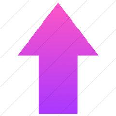 Iconsetc Simple Ios Pink Gradient Classic Arrows Solid Up Icon - Action And Reaction In A Spring Png