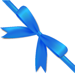 Blue Ribbon Png Vector 3 Image - Blue Bow Free Vector