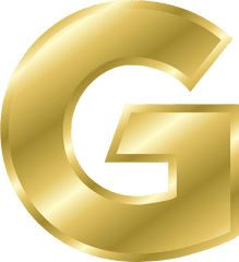 Letter G Capital - Letter G In Gold Png