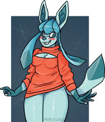 Glaceon Weasyl - Thicc Glaceon Png