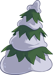 January Clipart Snowtree Transparent Free - Club Penguin Tree Png