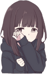 Anime Cute - Depressed Sad Anime Girl Png