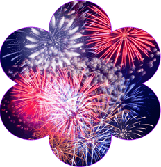 Sticker By Cosmicflowart - Fireworks Png