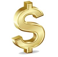 Gold Symbol Dollar Sign Currency Transparent - Free PNG