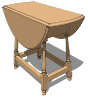 Drop-Leaf Table Image PNG Free Photo