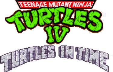 Teenage Mutant Ninja Turtles Iv - Teenage Mutant Ninja Turtles Turtles In Time Logo Png