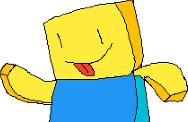 Pixilart - Roblox Noob By Anonymous Roblox Noob Art Png