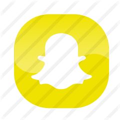 Snapchat - Free Social Media Icons Horizontal Png