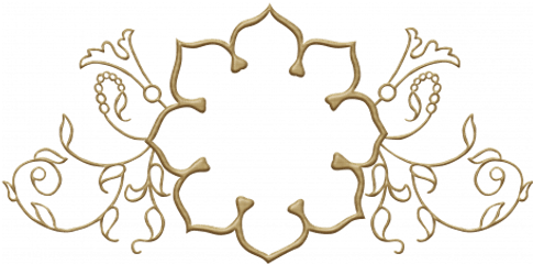 Floral Filigrees - Elementsframe Gold Graphic By Rose Thorn Decorative Png