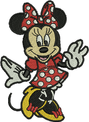 Minnie Mouse - Machine Embroidery Australian Embroidery Designs Free Png